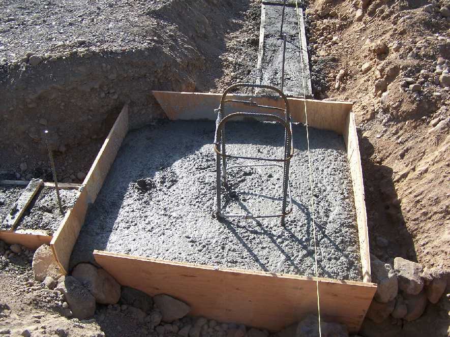 NE Corner footing